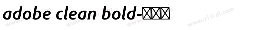 adobe clean bold字体转换